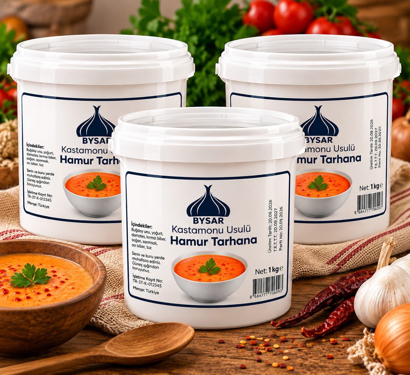 Kastamonu Usulü Yaş Hamur Tarhana 3 Kg